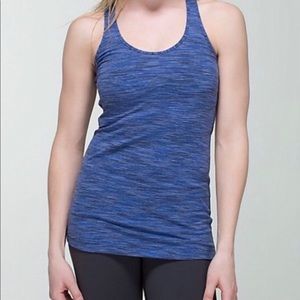 Lululemon cool racerback tank space dye blue